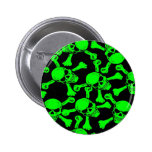 GOTHIC SKULLS CROSSBONES PATTERN buttons