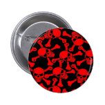 GOTHIC SKULLS CROSSBONES PATTERN buttons