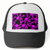 GOTHIC SKULLS CROSSBONES PATTERN hats