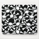GOTHIC SKULLS CROSSBONES PATTERN mousepads