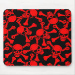 GOTHIC SKULLS CROSSBONES PATTERN mousepads