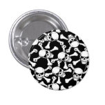 GOTHIC SKULLS CROSSBONES PATTERN buttons