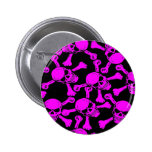 GOTHIC SKULLS CROSSBONES PATTERN buttons