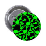 GOTHIC SKULLS CROSSBONES PATTERN buttons