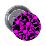 GOTHIC SKULLS CROSSBONES PATTERN buttons