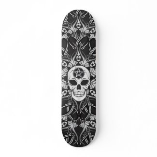 Gothic Skulls skateboard