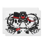 Gothic Skulls Wedding Invitation