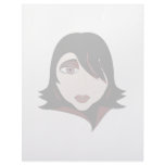 Gothic Spy Woman In Red Letterhead