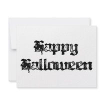 Gothic Stamp Happy Halloween invitations