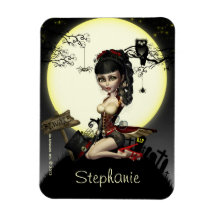 Gothic Steampunk Lolita Art Square Art Magnet