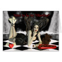 Gothic Stone sexy female Valentine's Day Card