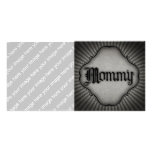Gothic Text Mommy Personalized Photo Card