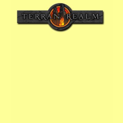 Gothic text T-Realm t-shirt by terranrealm