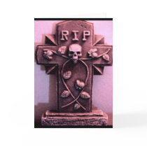Gothic Tombstone Gray Card