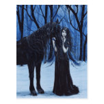 Gothic Unicorn and Fairy Postcard