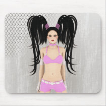 Gothic Valentine Pin Up mousepads