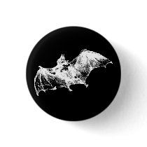 GOTHIC VAMPIRE BAT buttons