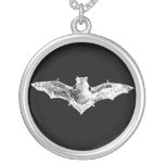 Gothic Vampire Bat Sterling Silver Necklace necklaces