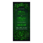 Gothic Victorian Ghoulish Green Save the Date Custom Invites