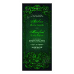 Gothic Victorian Ghoulish Green Wedding Personalized Invitation
