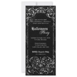 Gothic Victorian Spooky Black  Halloween Party Announcement