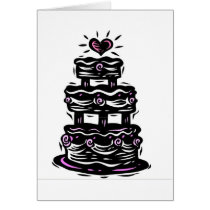 Gothic Wedding Bells Greeting Card