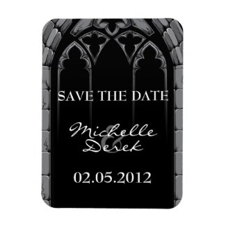 Gothic Wedding Save the Date Magnets fuji_fleximagnet