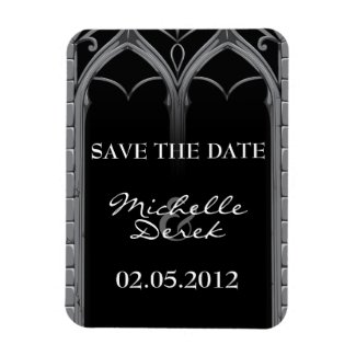 Gothic Wedding Save the Date Magnets fuji_fleximagnet