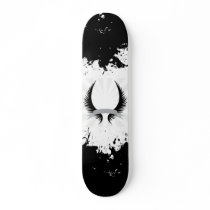 Gothic Wings Crest Design Skate Board Deck