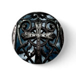 Gothic wrought iron celtic cross buttons