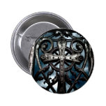 Gothic wrought iron celtic cross buttons