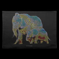 Gothicchicz Elephant American MoJo Placemat placemats