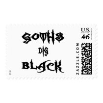 Goths Dig Black postage