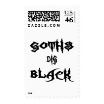 Goths Dig Black postage