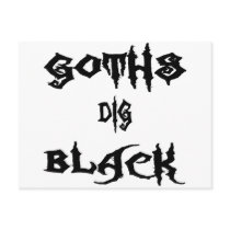 Goths Dig Black postcards by emonation Goths Dig Black postcards