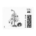 Gothy Christmas Tree Postage Stamps by oph3lia Gothy Christmas Tree Postage Stamps