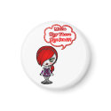 Gothy Hey There Hot Stuff Magnet by PixieMischief Gothy Hey There Hot Stuff Magnet