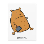 gotowork. post card
