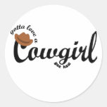 gotta love a cowgirl yeehaw stickers