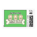 Gotta Love Afghan Hounds Postage Stamp