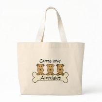 Gotta Love Airedales bags by dogcartoons Gotta Love Airedales bags