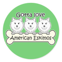 Gotta Love Eskies stickers by dogcartoons Gotta Love Eskies stickers