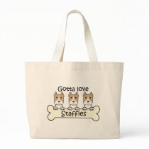 Gotta Love Staffies Tote Bags
