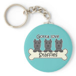 Gotta Love Staffies Key Chain