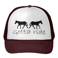 Gotta Ride Mule Silhouette Hats