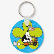 gotta scoot green flower keychain by cfkaatje gotta scoot green flower keychain