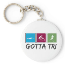 gotta tri (Triathlon) Keychain