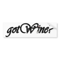 gotWine bumper stickers