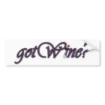 gotWine bumper stickers