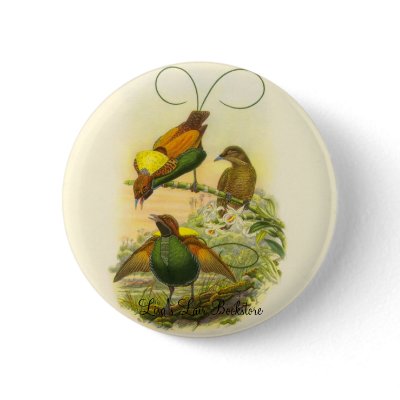 Gould - Magnificent Bird Of Paradise Promo Button by LisasLair